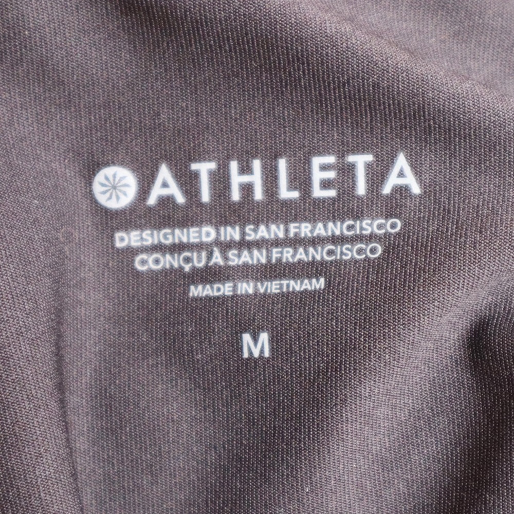 Athleta Black Workout Yoga Gym Open Back T Shirt size Medium Women - Picture 4 of 12